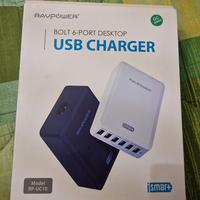 Caricabatterie usb ravpower 6 porte
