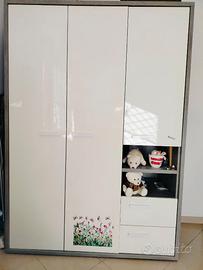 Armadio laccato bianco