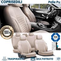 SET COPRISEDILI per AUDI A1 in PELLE Beige