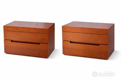 Comodini in legno finitura ciliegio – 2 pezzi