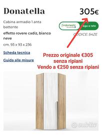 Cabina Armadio Modello Donatella Mondo Convenienza
