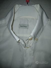 Henry Cotton camicietta in cotone, tg 44, bianca.