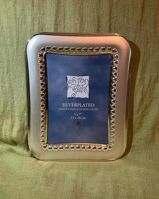 Cornice silverplated nuova con scatola originale