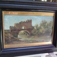 Quadro antico fine '800,  ponte Nomentano