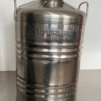 Fusto contenitore 50l in acciaio inox