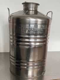 Fusto contenitore 50l in acciaio inox