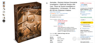 Gioco da Tavola Sherlock Holmes