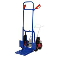 Carrello per Scale Pieghevole con 6 Ruote Blu