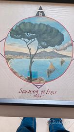 quadro souvenir di Napoli del 1944