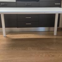 Tavolo / Scrivania Design "Vista" Bianco Minimal