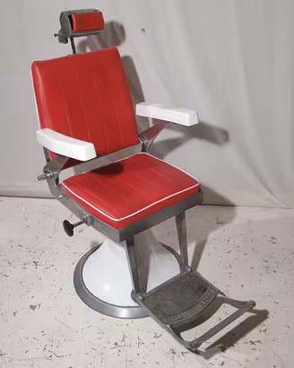 seduta sedia barbiere vintage design poltrona 