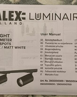 CALEX binario LED 2 m con 4 faretti GU10 orientabi