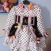 Vestito  carnevale  pasticciera neonata veneziano