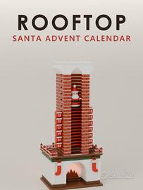 Calendario Avvento Babbo Natale 24 cassetti camino