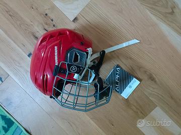 Casco rosso hockey Large