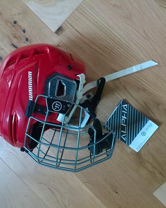 Casco rosso hockey Large