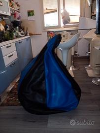 pouf nero blu