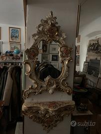 Specchio Veneziano e consolle Veneziana