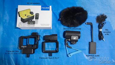Kit audio per GoPro Hero 5, 6, 7, 8, 9, 10, 11, 12