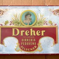 specchio quadro birra (sigillato) vintage