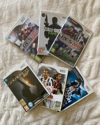 Lotto 6 giochi nintendo wii originali