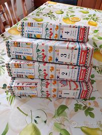 Facilissimo punto croce -DeAgostini -4raccoglitori