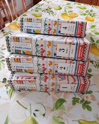 Facilissimo punto croce -DeAgostini -4raccoglitori