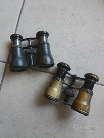 Antichi piccoli binocoli da teatro