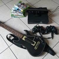 Xbox 360 con kinetic e guitar hero