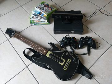 Xbox 360 con kinetic e guitar hero