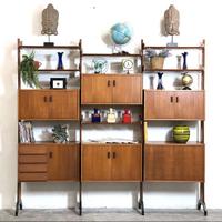 Libreria 3 campate vintage anni 60