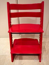 Sedia Stokke Tripp Trapp Rossa