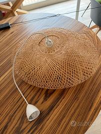 Lampadario in Rattan