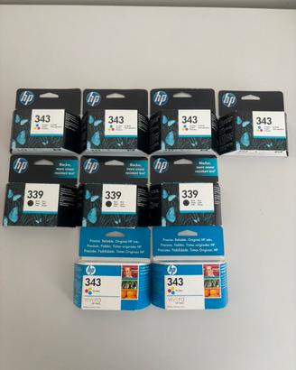 Lotto Cartucce stampante HP 343 349