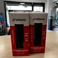 COPPIA DI COPERTURE VITTORIA RUBINO 700x25 TUBE