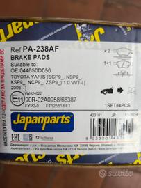 Pastiglie freni Toyota Yaris 06- PA-238AF