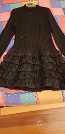 VESTITO NERO IN LANA 