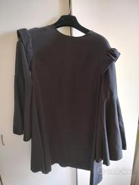 Vestito Vicolo nero maniche lunghe