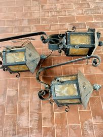 lampade applique esterno Ferro battuto 