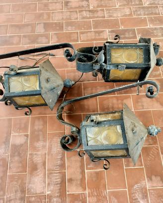 lampade applique esterno Ferro battuto 