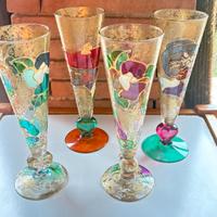 Calici vetro Murano figurativi