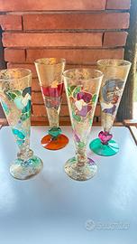 Calici vetro Murano figurativi