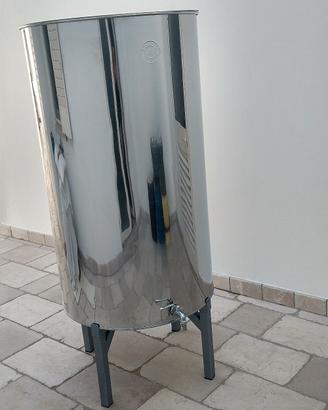 bidone acciaio 500L