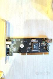 Scheda Acquisizione Video PCI FireWire Via VT6307