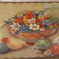 cartolina santa Pasqua 1961