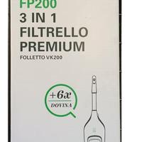 Vorwerk FP200 FILTRELLO PREMIUM ORIGINALE PER FOLL
