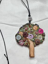 Collana Silvia Logi con ciondolo artigianale