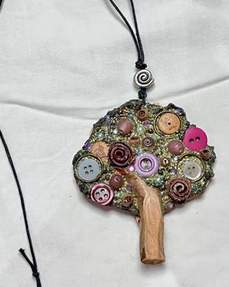 Collana Silvia Logi con ciondolo artigianale