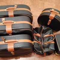 SET VALIGIE LUSSO IMPILABILI PIERO GUIDI IN PELLE