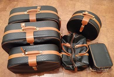 SET VALIGIE LUSSO IMPILABILI PIERO GUIDI IN PELLE